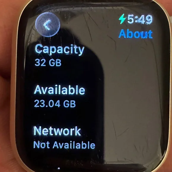 Apple Watch Series 7 41MM Smart Watch GPS/Cellular Aluminum Case Starlight - Picture 6 of 6